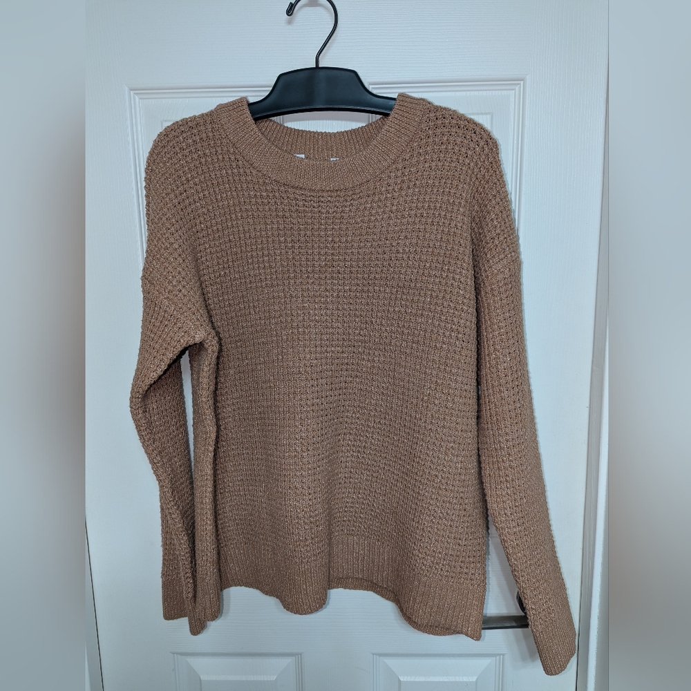 Time and tru light brown sweater NWOT